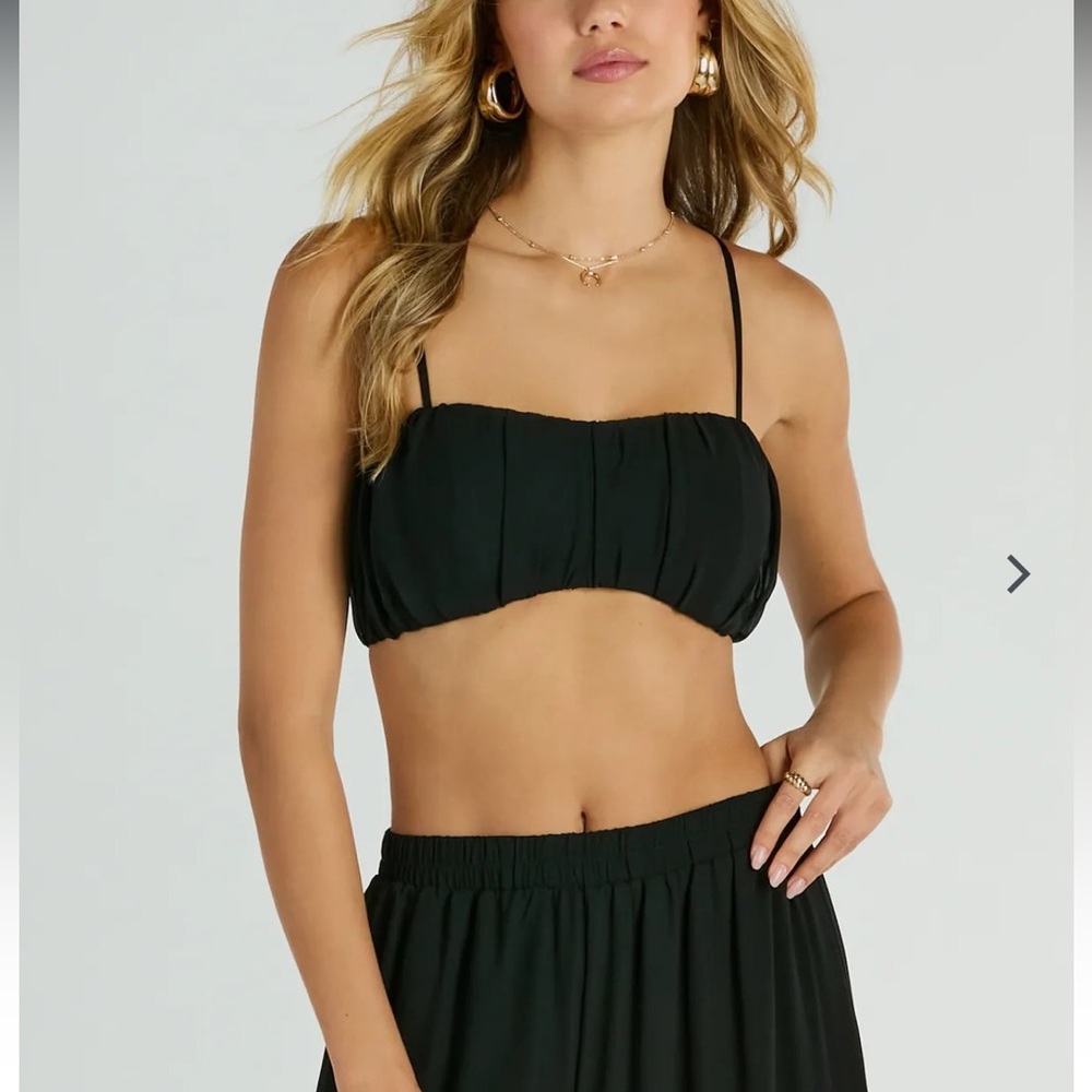 Windsor Allure NWT Ruched Chiffon Bralette Top
